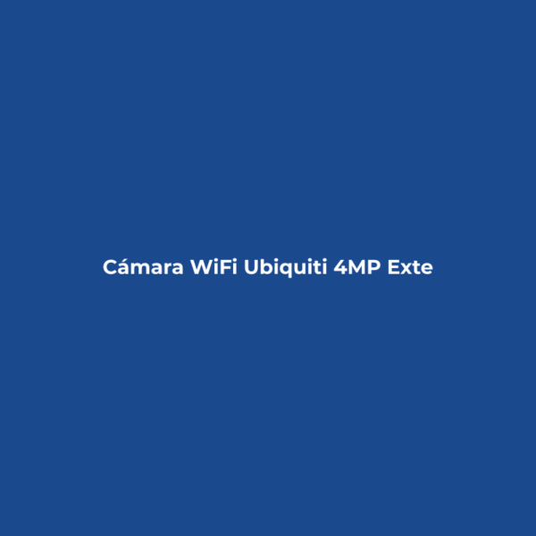 Cámara WiFi Ubiquiti 4MP Exterior