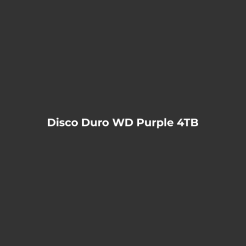 Disco Duro WD Purple 4TB