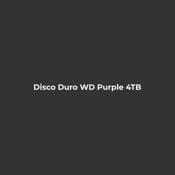Disco Duro WD Purple 4TB