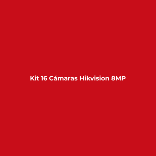 Kit 16 Cámaras Hikvision 8MP 4K