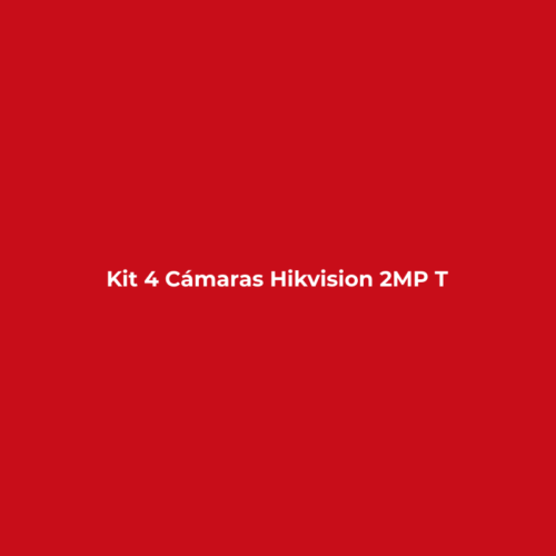 Kit 4 Cámaras Hikvision 2MP TurboHD